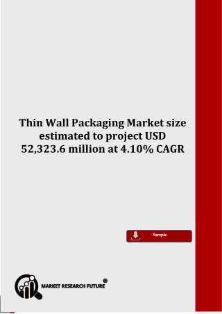 Thin Wall Packaging Market Sales Revenue, Worldwide Analysis, Competitive Landscape, Future Trends, Industry Size and Re