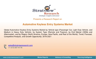 Automotive Keyless Entry Systems Market