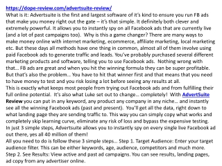 Advertsuite Review