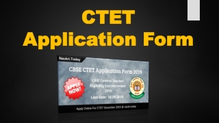 CTET Application Form 2019 | CBSE CTET 2019 December Online form