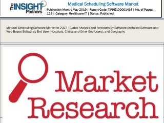 Medical Scheduling Software Market to 2027: Growth Strategies, Trends, Product price Opportunities