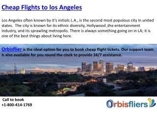 Cheap Flights to Los Angeles