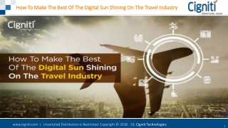 How To Make The Best Of The Digital Sun Shining On The Travel Industry