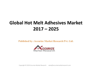 Global Hot Melt Adhesives Market