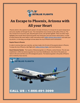 An Escape to Phoenix, Arizona with All your Heart