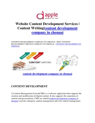 Website Content Development Services | Content Writing