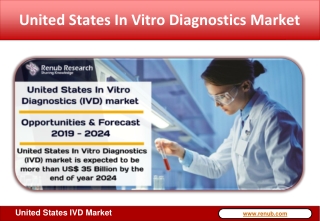 United States In Vitro Diagnostics Market forecast to be US$ 35 Billion by 2024