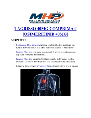 Tagrisso 40mg Tablets| Osimeritinib Uses & Side effects