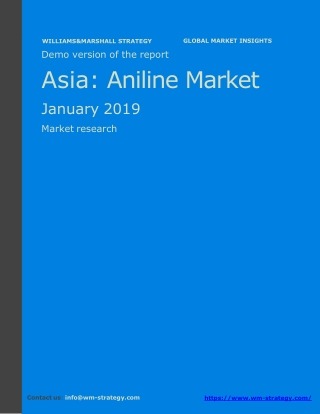 WMStrategy Demo Asia Aniline Market January 2019