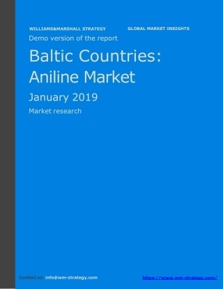 WMStrategy Demo Baltic Countries Aniline Market January 2019