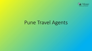 Now Find Best Travel Agents at Pune from Odyssey Travels