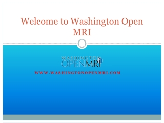 Welcome to Washington Open MRI