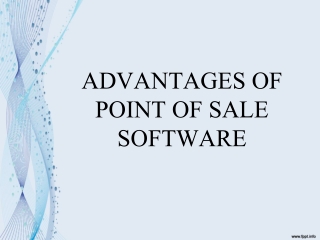 Advantages of pos software