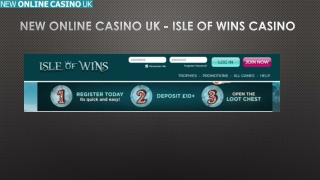 New Online Casino UK - Isle of Wins Casino