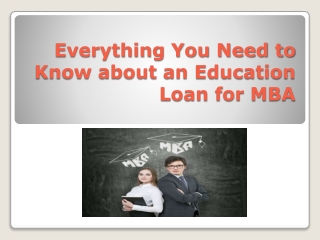 Everything You Need to Know about an Education Loan for MBA