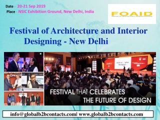 Festival of Architecture and Interior Designing - New Delhi 