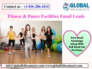 Fitness & Dance Facilities Email Leads