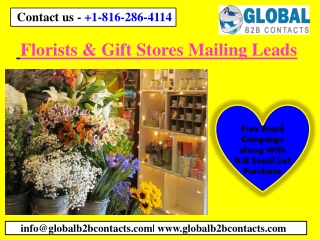 Florists & Gift Stores Mailing Leads