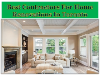 Best Contractors For Home Renovations In Toronto