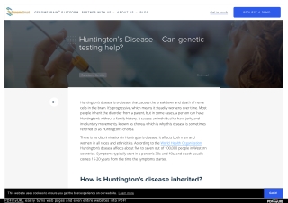 Huntington’s Disease – Can genetic testing help?
