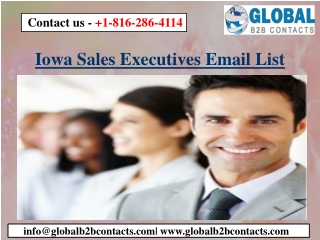 Iowa Sales Executives Email List