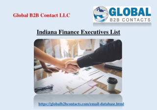 Indiana Finance Executives List