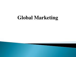 Global Marketing