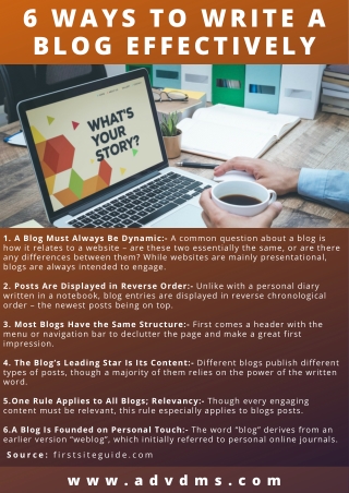 6 Ways To Write a Blog Effectively