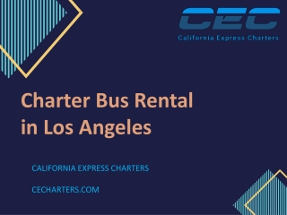 Charter Bus Rental in Los Angeles