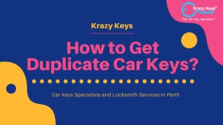 Automotive Key Duplication Service in Perth - Krazy Keys