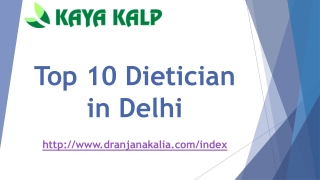 Top 10 Dietician in Delhi-Dr Anjana Kalia