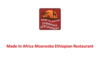 Made In Africa Moorooka Ethiopian Restaurant-Moorooka - Order Food Online