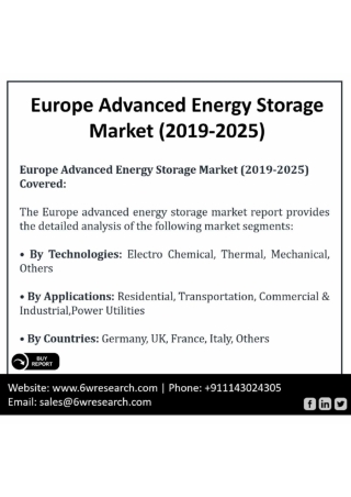 Europe Advanced Energy Storage Market (2019-2025)