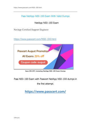 NetApp NCSE NS0-193 Exam Dumps