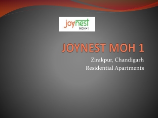 Buy Affordable Home in Joynest Moh 1 Zirakpur, Mohali | 8448738360