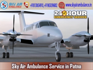 Book Air Ambulance in Patna with World-Level Medical Accessories