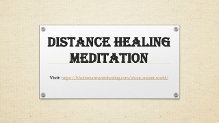 Distance healing meditation