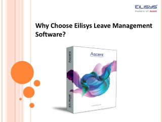 Why Choose Eilisys Leave Management Software?