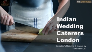 Indian Wedding Caterers in London