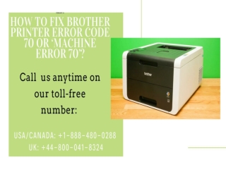 How To Fix Brother Printer Error | Call Us 1-888-480-0288