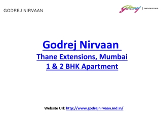 Godrej Nirvaan Offering 1 & 2 BHK Thane extension, Mumbai