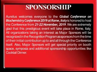 Biochemistry Conference 2019