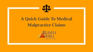 A Quick Guide To Medical Malpractice Claims