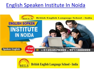 English Speaken Institute In Noida