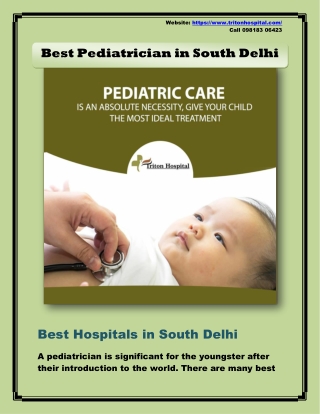 Best Pediatrician in South Delhi - Best Hospitals in South Delhi