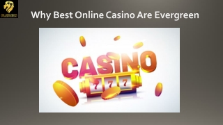 Why Best Online Casino Are Evergreen