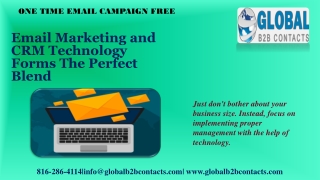 Email Marketing and CRM Technology Forms The Perfect Blend