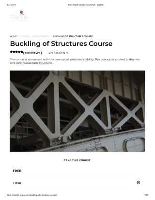 Buckling of Structures Course - Edukite