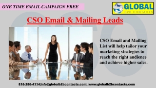 CSO Email & Mailing Leads