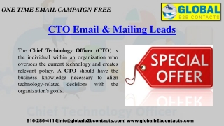 CTO Email & Mailing List